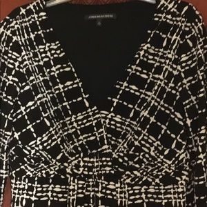 Black and White midi dress